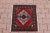 1950s Turkish Hand Knotted Floral Desing Red Doormat Rug For Sale - Image 4 of 12