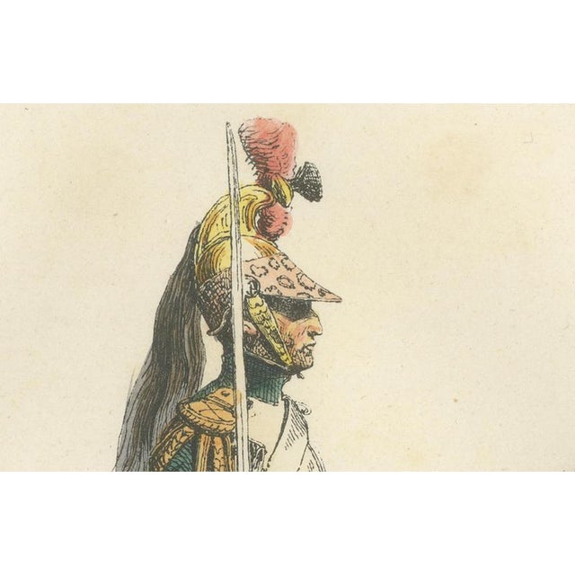 Mid 19th Century After Horace Vernet, Napoleon I Dragoon of the Imperial Guard on Horseback, 1843, Paper For Sale - Image 5 of 10