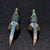 Late 20th Century Pair of Cloisonne Enamel Pheasant Figures – 7.7" Golden Bird Sculptures on Stands For Sale - Image 5 of 9
