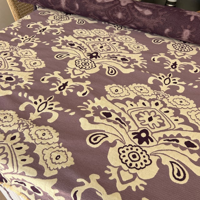 Pierre Frey Le Manach Aubergine Chaumont 17th Century Style Fabric- 5 Yards For Sale - Image 4 of 5