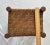 Vintage Rustic Woven Wood Stool For Sale - Image 4 of 4