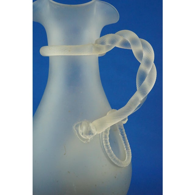 Acid-Treated Blown Crystal Glass Jugs and Carafes from Baccarat, France, 1890s, Set of 2 For Sale - Image 15 of 18