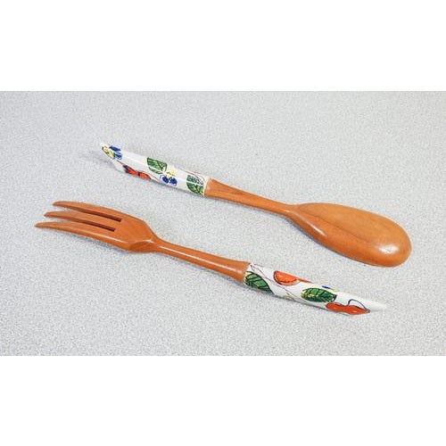 Painted Ceramic Table Set from Rometti, Set of 9 For Sale - Image 13 of 14