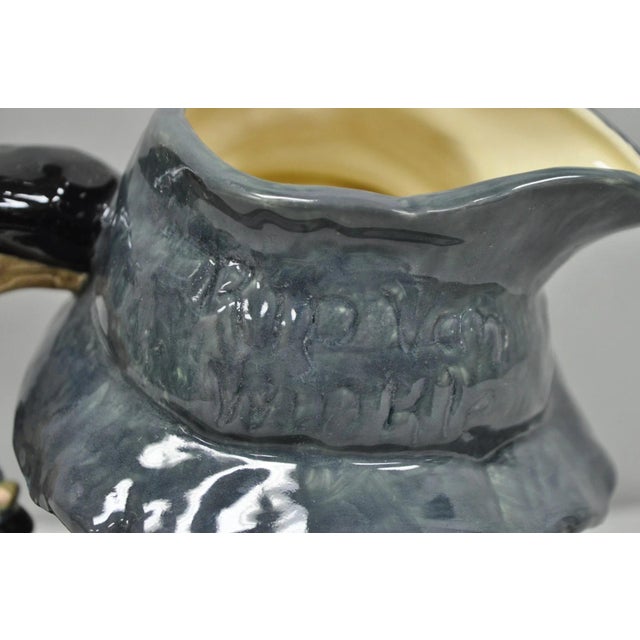 Blue Vintage 1954 Royal Doulton Rip Van Winkle D6438 Porcelain Toby Character Jug Mug For Sale - Image 8 of 12