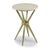 Transitional Carmen Drink Table in Gold For Sale - Image 3 of 3