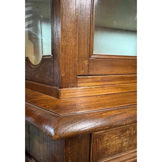 Dutch Elm Display Cupboard, 19th Century For Sale - Image 12 of 18