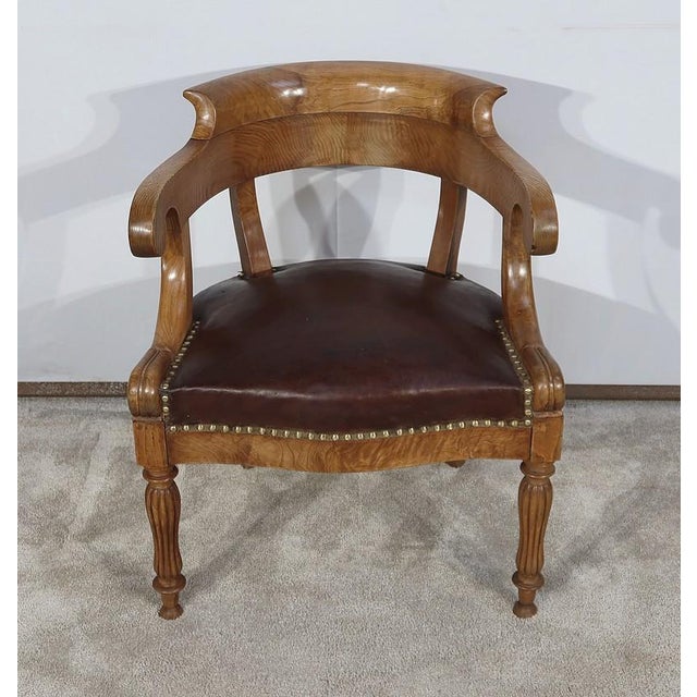 Louis Philippe Desk Chair in Ash For Sale - Image 17 of 17