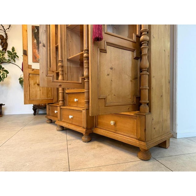 Antique Farmhouse Display Cabinet For Sale - Image 13 of 16