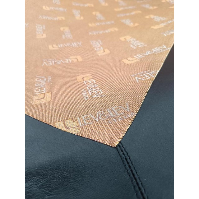 Italian Model Panarea Lounge Chair in Black Leather attributed to Lev & Lev, 1970s For Sale - Image 10 of 18