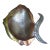 Mexican Modernist Mixed Metal and Abalone Fish Bowl, Circa. 1960 For Sale