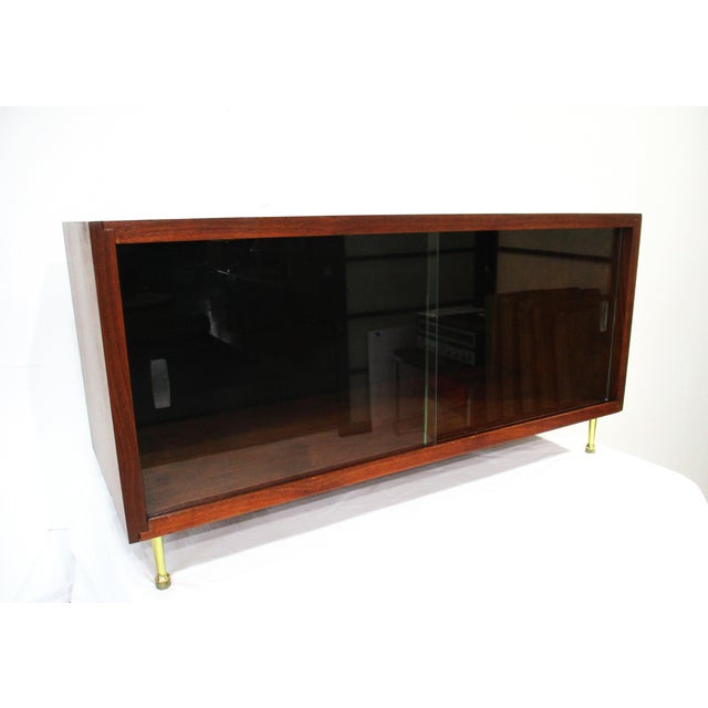 George Nelson George Nelson Styled Walnut Miniature Display Cabinet For Sale - Image 4 of 9