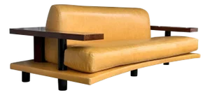 Vintage American Art Deco–Style Sofa, Late 20th Century (C. 1980s)