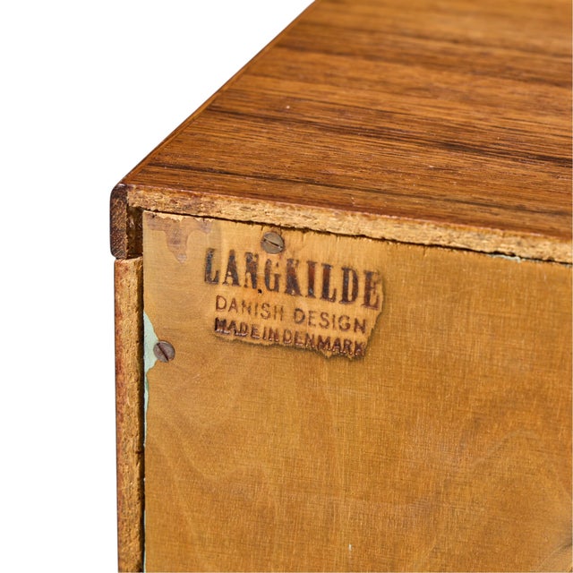 Svend Langkilde for Langkilde Møbler Mid Century Rosewood and Teak Cabinet For Sale - Image 10 of 10