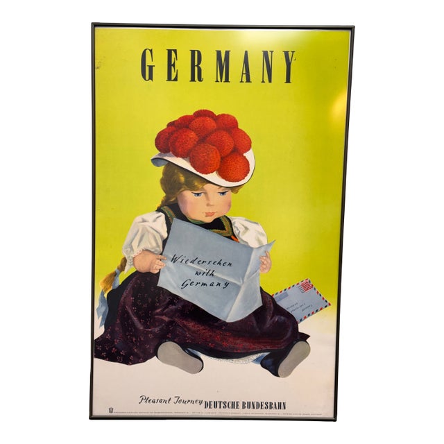 Hanns Lohrer "Wiedersehen With Germany" Poster, Framed For Sale