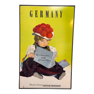 Hanns Lohrer "Wiedersehen With Germany" Poster, Framed