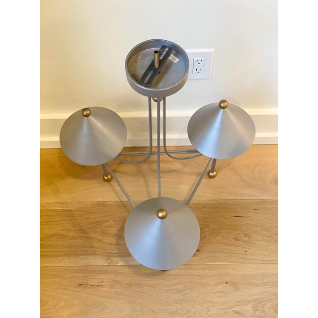 1980s Memphis Robert Sonneman for George Kovacs Conic 20” Chandelier For Sale - Image 9 of 12