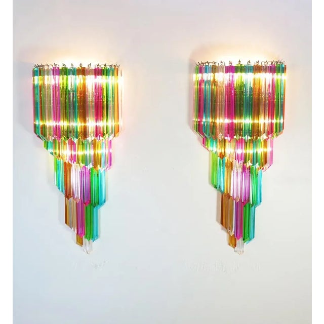 Vintage Murano Wall Sconce, 1990, Set of 2 For Sale - Image 9 of 13