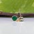 1.6Ct Zambian Emerald Solitaire Stud Earrings in Solid 14k Gold, Bezel Set 6mm For Sale In Columbus - Image 6 of 7