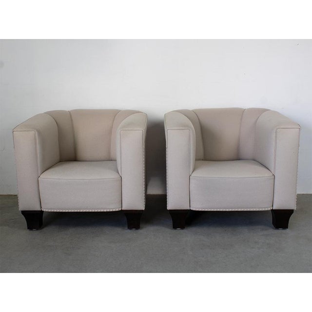 Set of Palais Stoclet Armchairs for Wittmann For Sale - Image 9 of 11