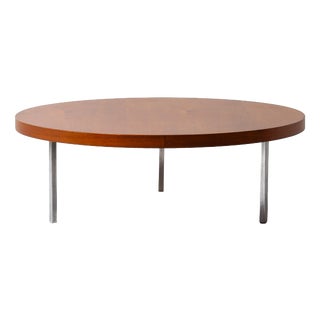 Teak Round Table by Koh Liang Le for Artifort, 1950s For Sale