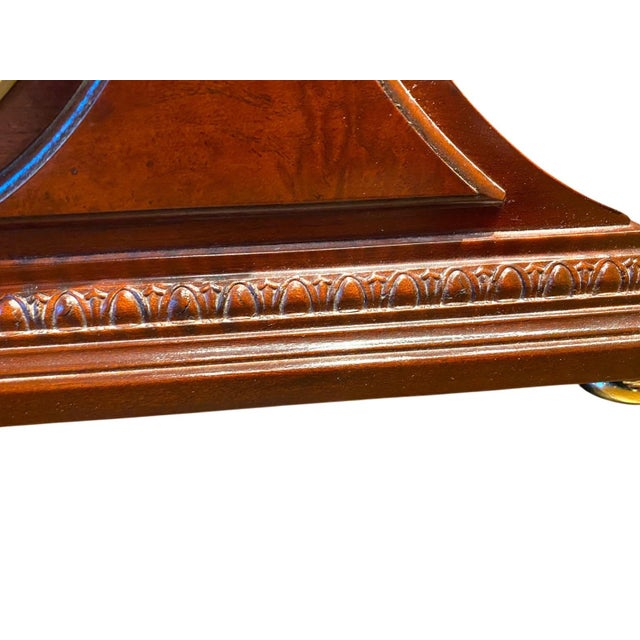 Late 20th Century Stunning Howard Miller "Barrett" 630-200 Keywound Mantel Clock For Sale - Image 5 of 17