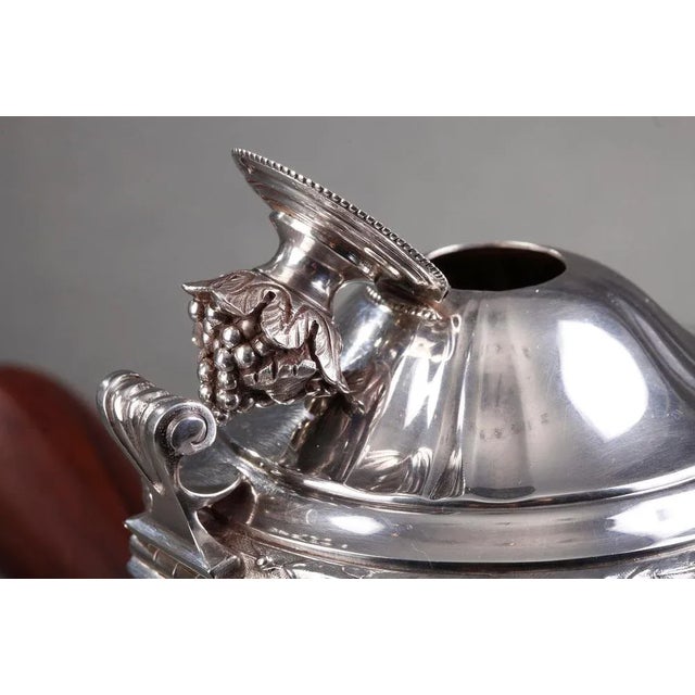 French Silver Hot Chocolate Pot or Coffee Pot by Puiforcat For Sale - Image 14 of 18