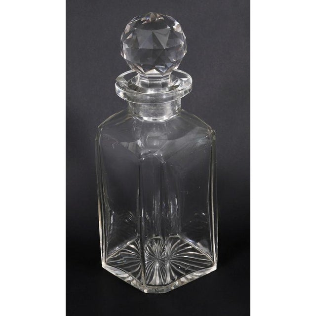 Antique 19th Century Victorian Burr Walnut and Crystal 3-Decanter Tantalus Dry Bar, Set of 12 For Sale - Image 15 of 18