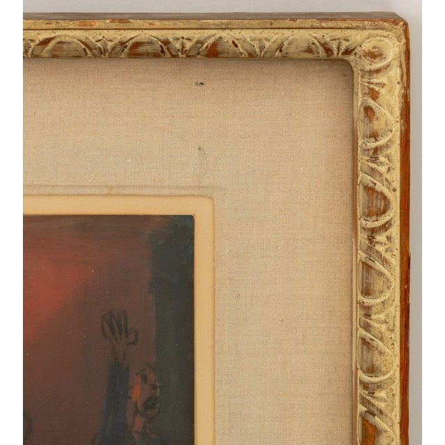 Mid 20th Century Josef Foshko Cabaret Scene Gouache on Paper For Sale - Image 5 of 6