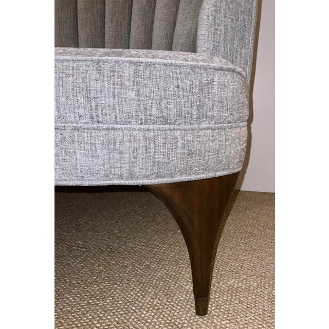Mid-Century Modern Global Views Modern Gray Woven Lounge Chair For Sale - Image 3 of 7