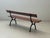 Garden Bench with Delicate Cast Iron Frame and Wooden Slats, 1960s For Sale - Image 12 of 18