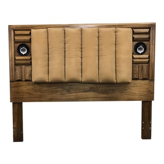 1970’s Lane Brutalist Queen Headboard For Sale