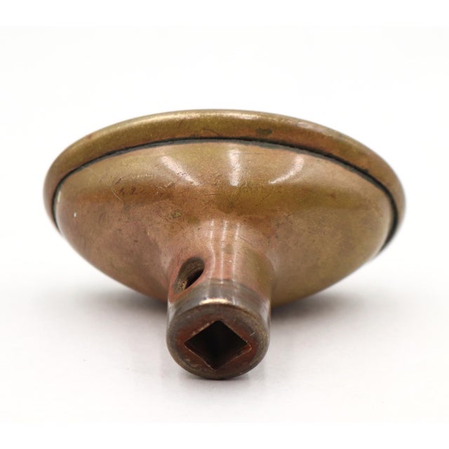 Victorian 1910s Victorian Corbin Brass Oval Door Knob For Sale - Image 3 of 3