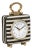 Mona Black Striped Standing Accent Clock For Sale - Image 9 of 9