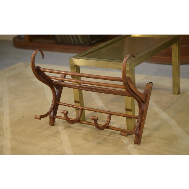Bentwood Coat Rack with Hooks and Hat Rack, 1920s For Sale - Image 6 of 6