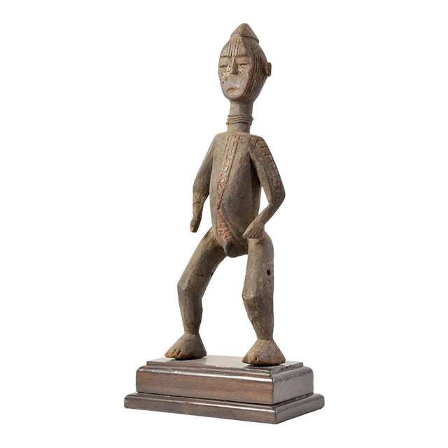 Early 20th Century Chamba Male Figure on Custom Base Nigeria For Sale
