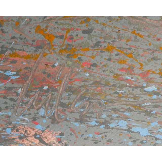 Signed 1980s Abstract Landscape Acrylic Painting by Artist Harry Hilson For Sale In Indianapolis - Image 6 of 8