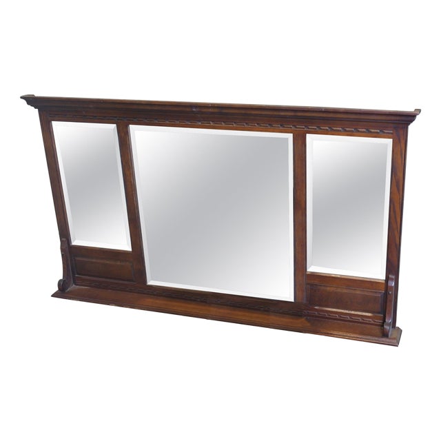 Vintage Triple Mirror in Oak, 1930 For Sale