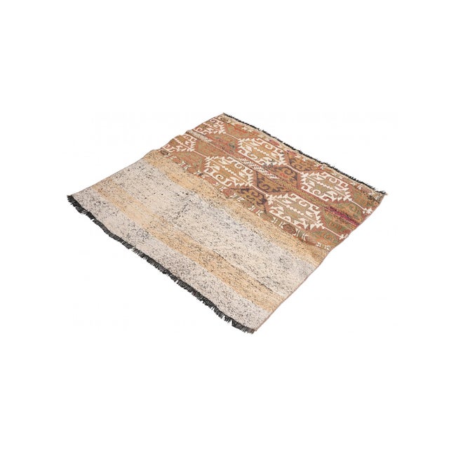Handwoven vintage decorative kilim rug from Marash region of Turkey. Approximately 50-60 years old.In good condition. Rare...