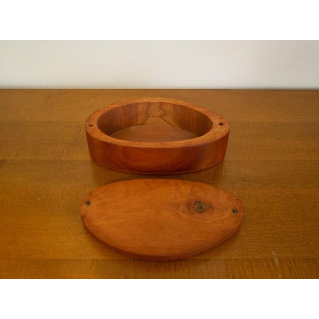 1970s Studio Craft Wood Box by Steven Spiro Modernist Vintage Design For Sale - Image 5 of 8