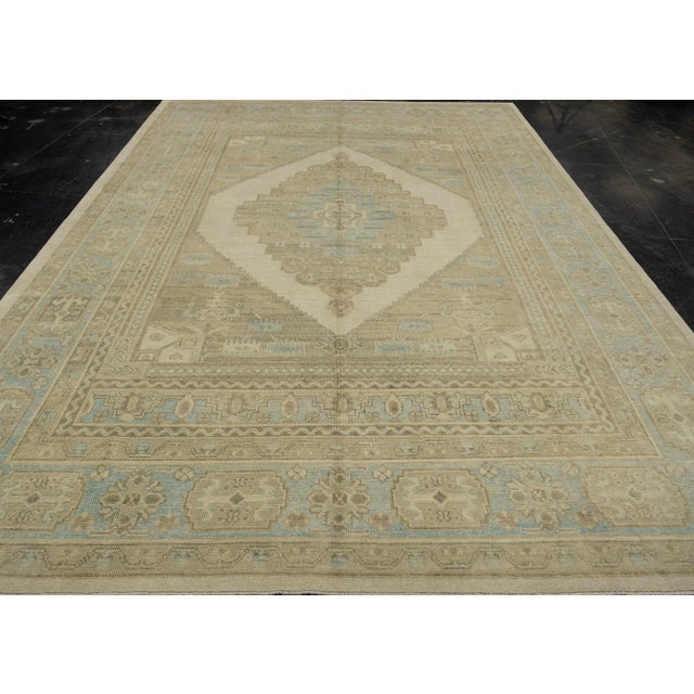 Turkish Antique Look Oushak Rug 9' x 12'10" #16783 Explore a curated collection of hallway runners, wool rugs, and...