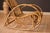 Mid-Century Modern Vintage Sculptural Franco Albini Style High Back Bamboo Rocking Chair For Sale - Image 3 of 18