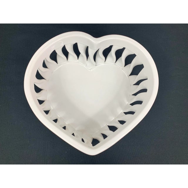 Vintage Handmade Italian Heart Shaped Bowl For Sale - Image 12 of 12