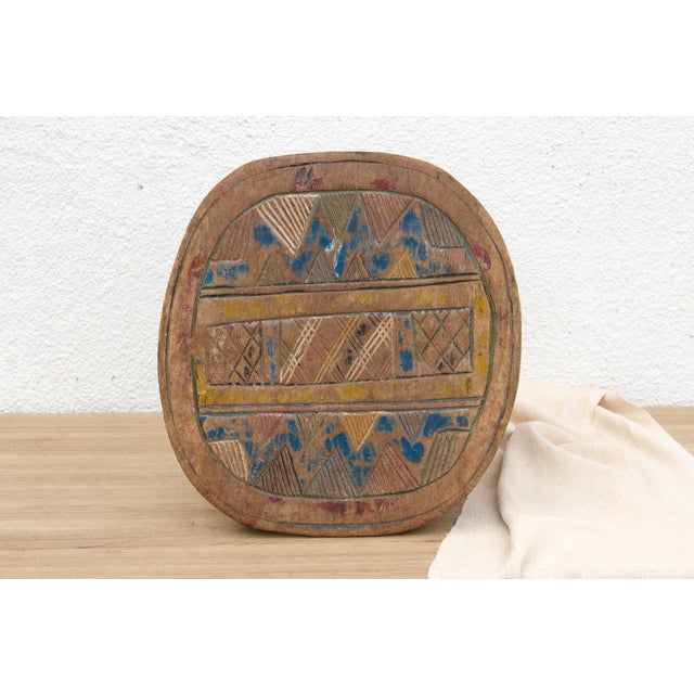 Tribal Vintage Nupe Stool, Tribal Celebration For Sale - Image 3 of 7