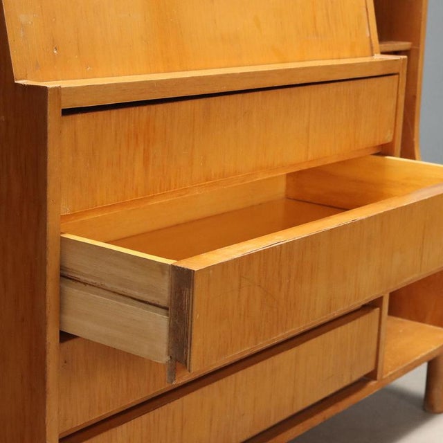Maple Furniture with Drop-Leaf Shelf, 1960s For Sale - Image 5 of 10