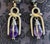 Mid-Century Modern Mexican Modern Silver and Amethyst Earrings Antonio Pineda For Sale - Image 3 of 8