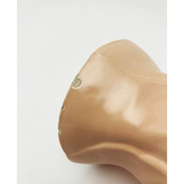 1930s Peach With Teal Interior, Catalina Pottery, Mold C339, USA by Gladding-McBean For Sale - Image 11 of 12