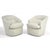 Mid-Century Modern Barrel Chairs in the Manner of Milo Baughman For Sale - Image 3 of 9