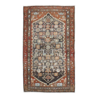 Early 20th Century Malayer Brown Small Rug - 3' x 4'8" For Sale