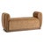 Accent bench wrapped in a soft caramel-toned textured polyester velvet. The generously cushioned seat is framed by...
