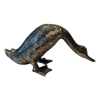 1970 Silver Bronze Duck For Sale